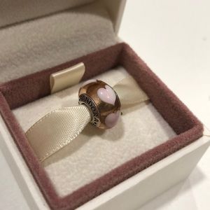 {Pandora} DISCONTINUED pink glass hearts